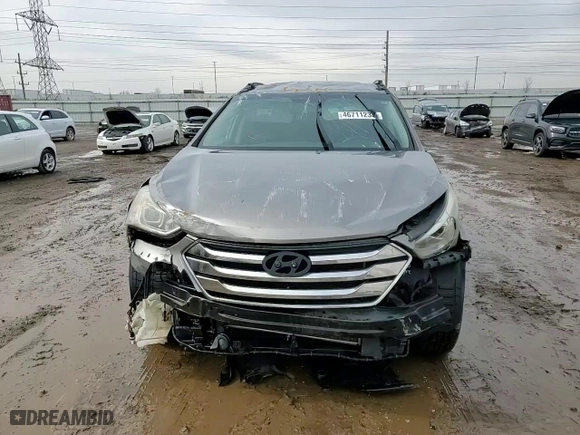 2013 Hyundai Santa Fe Sport with VIN 5XYZU3LB5DG045624, listed as a Copart auction lot 46711235 with 126,384 mi miles and Salvage Title. Bid and sale history available at carsss.com. Image 10.
