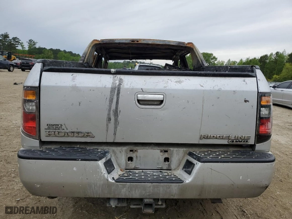 2008 Honda Ridgeline RTS with VIN 2HJYK16428H515968, listed as a Copart auction lot 57155164 with 0 mi miles and Non Repairable. Bid and sale history available at carsss.com. Image 6.