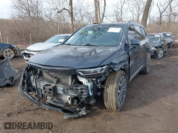 2021 Cadillac XT6 AWD Sport with VIN 1GYKPHRS9MZ104411, listed as a IAAI auction lot 41550524 with 32,140 mi miles. Bid and sale history available at carsss.com. Image 2.
