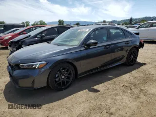 2025 Honda Civic Sedan Sport with VIN 2HGFE2F53SH568933, listed as a Copart auction lot 54063805 with 1,725 mi miles and Salvage Title. Bid and sale history available at carsss.com. Image 1.