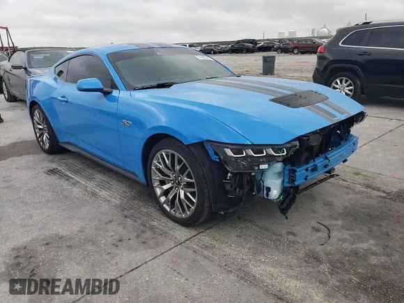 2024 Ford Mustang GT with VIN 1FA6P8CF7R5426438, listed as a Copart auction lot 51600235 with 3,821 mi miles and Salvage Title. Bid and sale history available at carsss.com. Image 11.