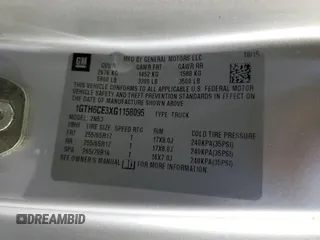 2016 GMC Canyon 4WD SLE with VIN 1GTH6CE3XG1158095, listed as a Copart auction lot 75802314 with 134,140 mi miles and Salvage Title. Bid and sale history available at carsss.com. Image 14.