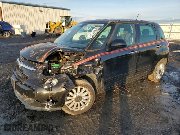 2014 FIAT 500L Easy with VIN ZFBCFABH1EZ001233, listed as a Copart auction lot 87961715 with 88,648 mi miles and Salvage Title. Bid and sale history available at DreamBid. Image 1.
