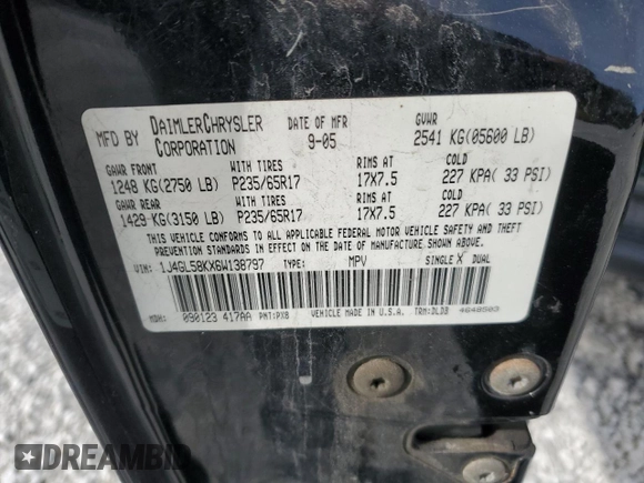 2006 Jeep Liberty Limited with VIN 1J4GL58KX6W138797, listed as a Copart auction lot 50299235 with 129,921 mi miles and Salvage Title. Bid and sale history available at DreamBid. Image 15.