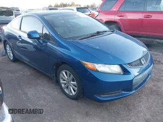 2012 Honda Civic Cpe EX-L with VIN 2HGFG3B97CH518269, listed as a IAAI auction lot 41250821 with 72,342 mi miles. Bid and sale history available at carsss.com. Image 1.