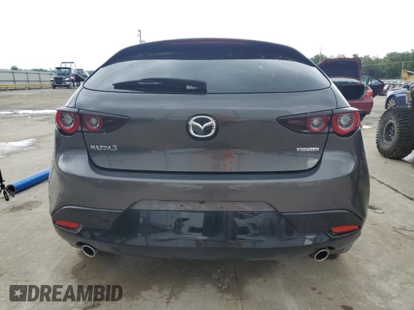 2024 Mazda 3 S Preferred with VIN JM1BPALM9R1716637, listed as a Copart auction lot 58008425 with 9,627 mi miles and Salvage title. Bid and sale history available at DreamBid. Image 6.