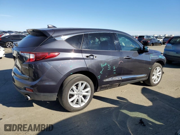 2020 Acura RDX with VIN 5J8TC1H34LL014867, listed as a Copart auction lot 87480974 with 38,550 mi miles and Salvage title. Bid and sale history available at DreamBid. Image 3.