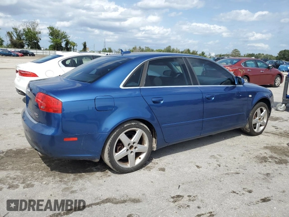 2005 Audi A4 2.0T with VIN WAUDF68E15A444540, listed as a Copart auction lot 73312214 with 180,183 mi miles and Salvage Title. Bid and sale history available at carsss.com. Image 3.