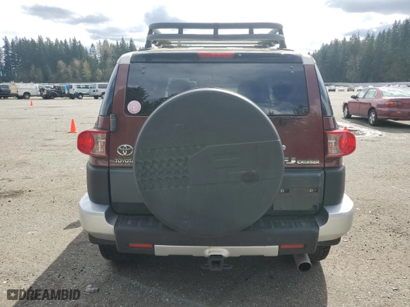 2008 Toyota FJ Cruiser with VIN JTEBU11F68K011408, listed as a Copart auction lot 51334095 with 126,151 mi miles and Salvage Title. Bid and sale history available at carsss.com. Image 6.