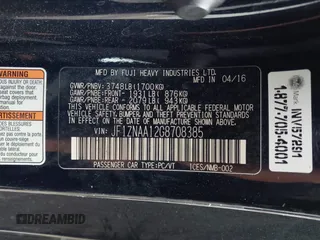 2016 Scion FR-S z VIN JF1ZNAA12G8708385, wystawiony jako IAAI lot #42191353 z przebiegiem 92 197 mil mil oraz . Historia ofert i sprzedaży dostępna na DreamBid. Obrazek 9.