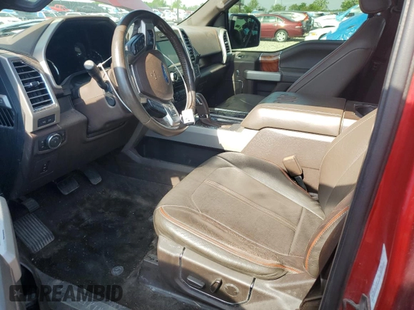 2015 Ford F-150 XLT with VIN 1FTEW1EG2FKD53109, listed as a Copart auction lot 54089215 with 155,339 mi miles and Salvage title. Bid and sale history available at DreamBid. Image 7.