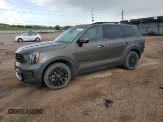 2024 Kia Telluride SX Prestige X-Line z VIN 5XYP5DGC1RG466602, wystawiony jako Copart lot #58376625 z przebiegiem 19 350 mil mil oraz Szkoda całkowita • Salvage title. Historia ofert i sprzedaży dostępna na DreamBid. Obrazek 1.