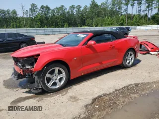 2019 Chevrolet Camaro 1LT with VIN 1G1FB3DS8K0123252, listed as a Copart auction lot 59475735 with 58,580 mi miles and Salvage title. Bid and sale history available at DreamBid. Image 1.