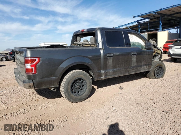 2020 Ford F-150 XL with VIN 1FTEW1C45LKD11649, listed as a Copart auction lot 44363805 with 81,106 mi miles and Salvage Title. Bid and sale history available at carsss.com. Image 3.