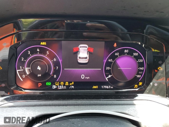 2022 Volkswagen Golf GTI S with VIN WVWG87CD7NW163201, listed as a Copart auction lot 54029304 with 17,967 mi miles and Salvage Title. Bid and sale history available at carsss.com. Image 9.