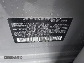 2025 Subaru Forester Premium с VIN JF2SLDDC5SH404820, выставлен на аукционе IAAI как лот 41774334 с пробегом 6 314 миль миль и . История ставок и продаж доступна на DreamBid. Изображение 9.