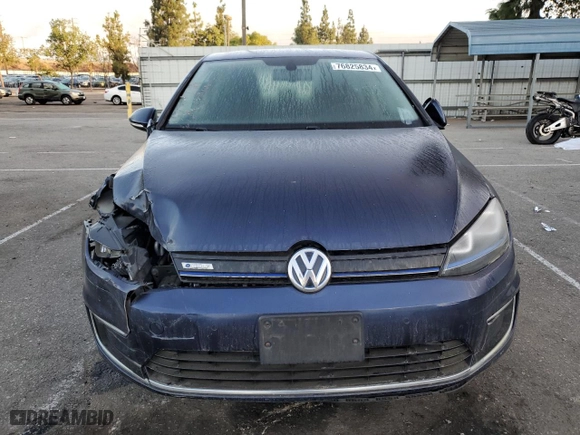 2016 Volkswagen e-Golf SEL Premium with VIN WVWPP7AU6GW903555, listed as a Copart auction lot 76825834 with NaN miles and Clean Title. Bid and sale history available at carsss.com. Image 5.