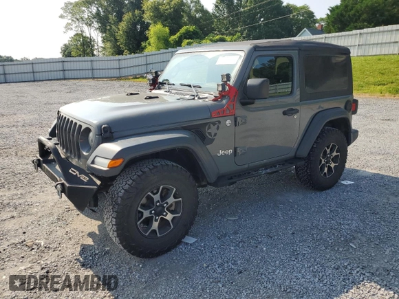 2020 Jeep Wrangler Sport with VIN 1C4GJXAG4LW189950, listed as a Copart auction lot 59385455 with 125,848 mi miles and Salvage title. Bid and sale history available at DreamBid. Image 1.