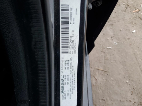 2013 Chrysler 200 Touring with VIN 1C3CCBBG7DN608198, listed as a Copart auction lot 47778865 with 152,026 mi miles and Salvage Title. Bid and sale history available at carsss.com. Image 13.