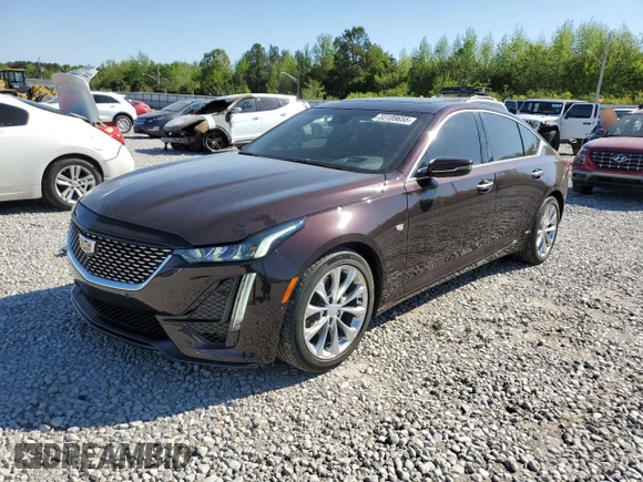 2020 Cadillac CT5 Premium Luxury with VIN 1G6DN5RK6L0151968, listed as a Copart auction lot 53189655 with 42,781 mi miles and Salvage title. Bid and sale history available at DreamBid. Image 1.