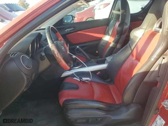 2004 Mazda RX-8 with VIN JM1FE173240134256, listed as a Copart auction lot 74485554 with 126,992 mi miles and Clean Title. Bid and sale history available at carsss.com. Image 7.