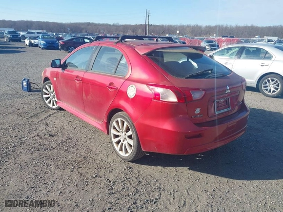 2010 Mitsubishi Lancer GTS with VIN JA32X8HW7AU019939, listed as a IAAI auction lot 41702699 with 96,623 mi miles. Bid and sale history available at carsss.com. Image 3.