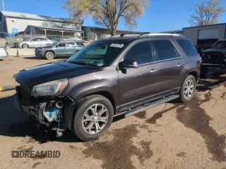 2016 GMC Acadia SLT with VIN 1GKKVSKD7GJ343158, listed as a Copart auction lot 50161735 with 128,785 mi miles and Salvage Title. Bid and sale history available at carsss.com. Image 1.