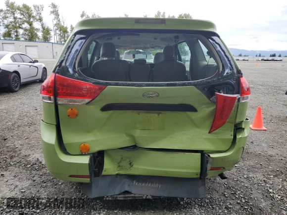 2014 Toyota Sienna L with VIN 5TDZK3DC8ES479523, listed as a Copart auction lot 57625515 with 45,373 mi miles and Salvage title. Bid and sale history available at DreamBid. Image 6.