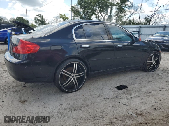 2006 Infiniti G35 with VIN JNKCV51E56M522466, listed as a Copart auction lot 69492274 with Not Provided miles and Clean Title. Bid and sale history available at DreamBid. Image 3.