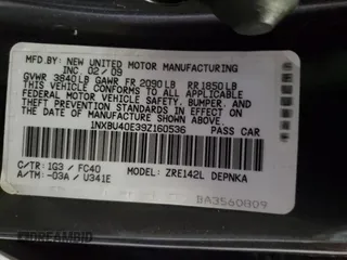 2009 Toyota Corolla with VIN 1NXBU40E39Z160536, listed as a Copart auction lot 74857964 with 90,379 mi miles and Salvage Title. Bid and sale history available at carsss.com. Image 12.
