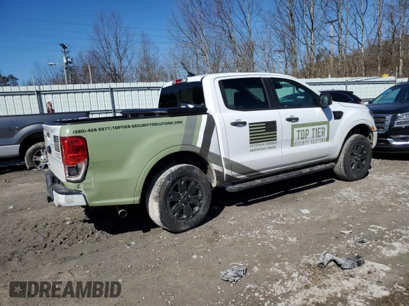 2022 Ford Ranger XL with VIN 1FTER4FH2NLD41244, listed as a Copart auction lot 46752145 with 103,424 mi miles and Salvage title. Bid and sale history available at DreamBid. Image 3.