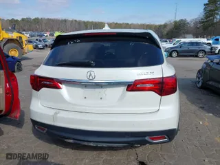 2016 Acura MDX w/Tech with VIN 5FRYD3H4XGB015163, listed as a IAAI auction lot 41635045 with 189,000 mi miles. Bid and sale history available at carsss.com. Image 16.
