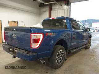 2022 Ford F-150 XL with VIN 1FTFW1ED2NFB76143, listed as a IAAI auction lot 41786244 with 20,862 mi miles. Bid and sale history available at carsss.com. Image 4.