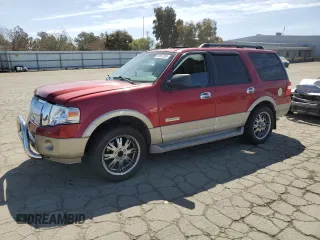 2007 Ford Expedition Eddie Bauer z VIN 1FMFU18587LA39587, wystawiony jako Copart lot #51961305 z przebiegiem 149 206 mil mil oraz Szkoda całkowita • Salvage title. Historia ofert i sprzedaży dostępna na DreamBid. Obrazek 1.