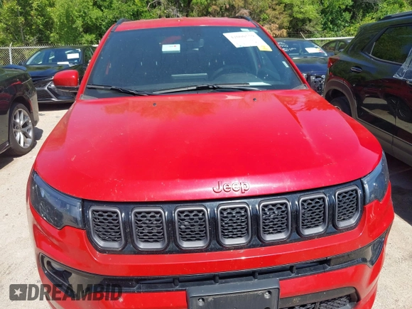 2023 Jeep Compass (RED) Edition with VIN 3C4NJDCN2PT527617, listed as a IAAI auction lot 42000559 with 48,773 mi miles and . Bid and sale history available at carsss.com. Image 12.