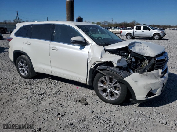 2016 Toyota Highlander LE Plus with VIN 5TDZKRFH8GS182394, listed as a Copart auction lot 49523485 with 74,792 mi miles and Salvage Title. Bid and sale history available at carsss.com. Image 4.