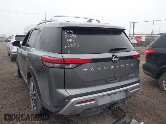 2023 Nissan Pathfinder Platinum с VIN 5N1DR3DJ4PC223917, выставлен на аукционе IAAI как лот 41435859 с пробегом 40 019 миль миль и . История ставок и продаж доступна на DreamBid. Изображение 3.