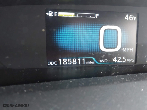 2020 Toyota Prius L Eco with VIN JTDKARFU5L3106001, listed as a IAAI auction lot 41413697 with 185,811 mi miles. Bid and sale history available at carsss.com. Image 16.