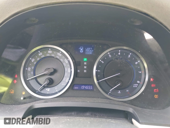 2011 Lexus IS 250 with VIN JTHBF5C22B5152447, listed as a IAAI auction lot 42445752 with 194,655 mi miles and . Bid and sale history available at DreamBid. Image 7.