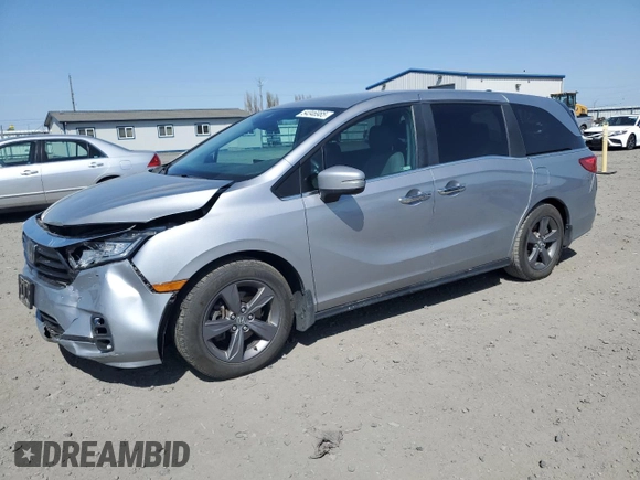 2022 Honda Odyssey EX с VIN 5FNRL6H56NB023731, выставлен на аукционе Copart как лот 54346985 с пробегом 98 369 миль миль и Списание • Salvage title. История ставок и продаж доступна на DreamBid. Изображение 1.