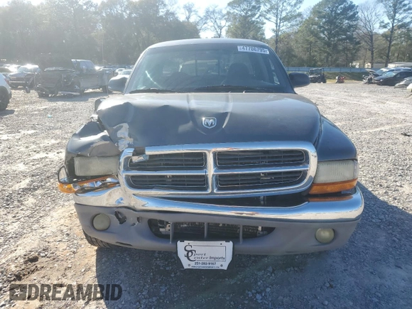 2003 Dodge Dakota SLT with VIN 1D7HL42X13S367631, listed as a Copart auction lot 47706795 with 202,616 mi miles and Salvage Title. Bid and sale history available at carsss.com. Image 5.