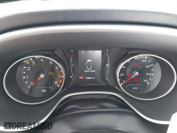 2019 Jeep Compass Latitude with VIN 3C4NJCBB0KT677025, listed as a IAAI auction lot 42574952 with 53,681 mi miles and . Bid and sale history available at DreamBid. Image 7.