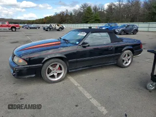 1987 Ford Mustang with VIN 1FABP40E4HF227990, listed as a Copart auction lot 73324394 with 105,422 mi miles and Salvage title. Bid and sale history available at DreamBid. Image 1.