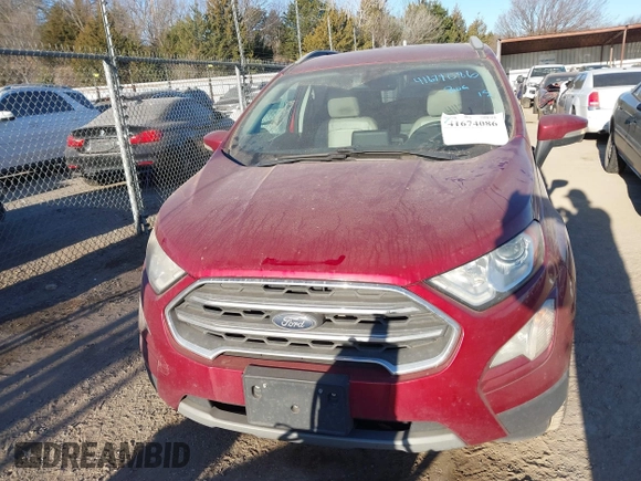 2019 Ford EcoSport Titanium z VIN MAJ6S3KL4KC271163, wystawiony jako IAAI lot #41674086 z przebiegiem 117 265 mil mil oraz . Historia ofert i sprzedaży dostępna na DreamBid. Obrazek 12.