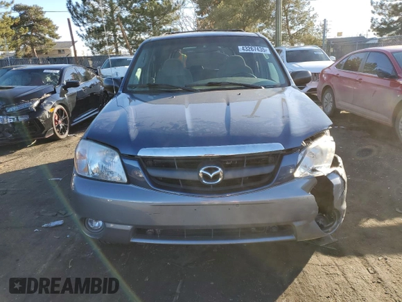 2001 Mazda Tribute LX with VIN 4F2CU08171KM43038, listed as a Copart auction lot 43267435 with 109,668 mi miles and Salvage Title. Bid and sale history available at carsss.com. Image 5.