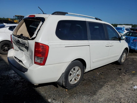 2012 Kia Sedona LX with VIN KNDMG4C74C6427812, listed as a Copart auction lot 71851574 with 89,864 mi miles and Salvage Title. Bid and sale history available at carsss.com. Image 3.