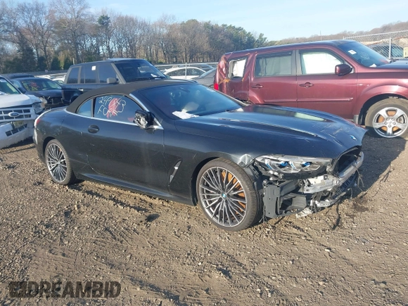 2022 BMW 8 Series with VIN WBAFY4C02NCJ40821, listed as a IAAI auction lot 42026132 with Not provided miles and . Bid and sale history available at DreamBid. Image 1.