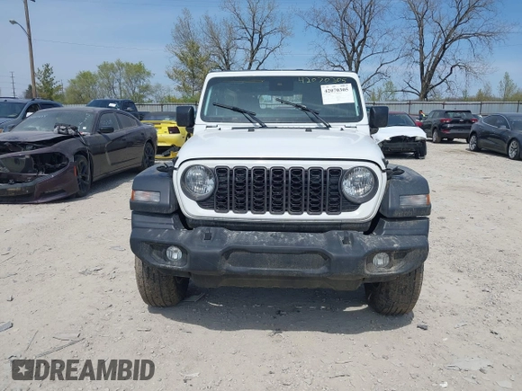 2024 Jeep Wrangler Willys with VIN 1C4PJXDG5RW244037, listed as a IAAI auction lot 42070305 with 29,580 mi miles and . Bid and sale history available at carsss.com. Image 12.