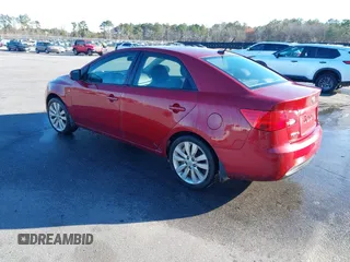 2012 Kia Forte SX with VIN KNAFW4A33C5595018, listed as a IAAI auction lot 41695047 with 187,356 mi miles. Bid and sale history available at carsss.com. Image 3.