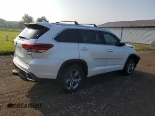 2019 Toyota Highlander Hybrid Limited with VIN 5TDDGRFH2KS071859, listed as a Copart auction lot 63679845 with 56,709 mi miles and Salvage title. Bid and sale history available at DreamBid. Image 3.